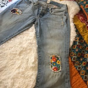 Lucky Brand- Vtg Lil Maggie Floral Jeans